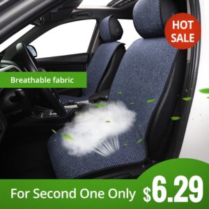 Car Seat Cover Linen Front Seat Cushion Breathable And Comfortable Auto Parts Suitable For All Models