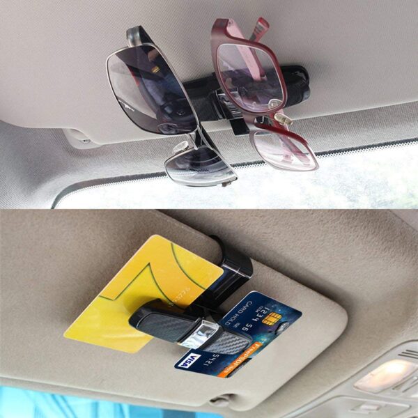 1PCS Car Accessories ABS Sunglasses Clip Car Holder For Car Sun Visor, Sunglasses Eyeglasses Mount with Ticket Card Clip Rose
