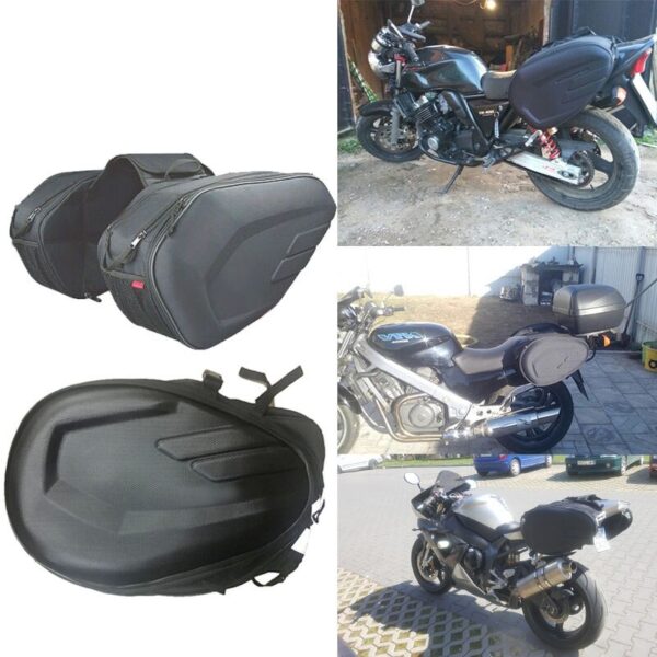 Motorcycle Universal Waterproof Helmet Bag Saddle Bag Rear Seat Bag Travel Bag Luggage Bag