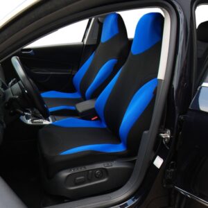 AUTOYOUTH Sports Style High Back Bucket Car Seat Cover 2PCS Fits Most Auto Interior Accessories Seat Covers 5 Colours