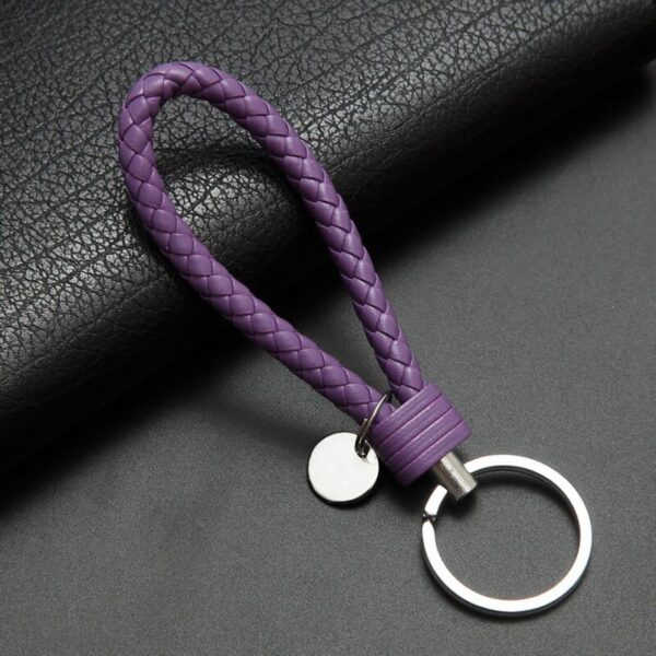 Car Key Chain For Motorcycles Scooters And Cars Key Fobs Leather Rope Key Ring Leather Car Key Chain Multiple colors