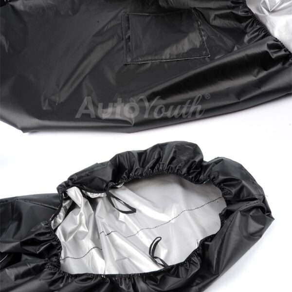 AUTOYOUTH Waterproof Car Seat Cover 2PCS Front Car Seat Protector With Organizer Bag Universal Car Interior Accessory