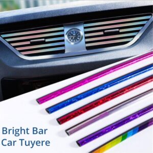 Car Air Conditioning Outlet Decorative Strip Clip Strip Interior U-Shaped Electroplating Bright Strip Color Plating Universal