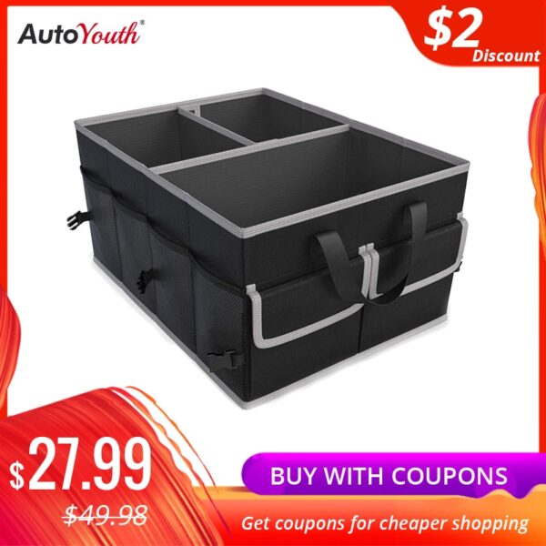 AUTOYOUTH Car Trunk Organizing Bag Multifunctional Portable Tool Folding Storage Bag For Storing Sundries Space Saving luggage