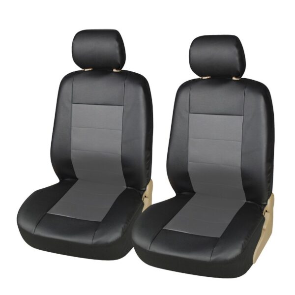 PU Leather Car Seat Covers - Universal for Cars SUV Vehicles 3mm Composite Sponge InsideAirbag Compatible Car Interior