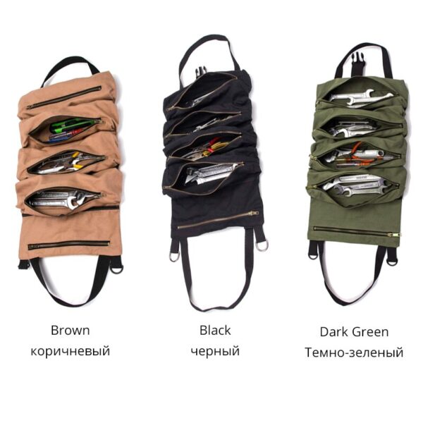 Multifunctional Car Storage Bag Canvas Hanging Car Storage Bag Car Toolbox Portable Storage Bag General Car Interior