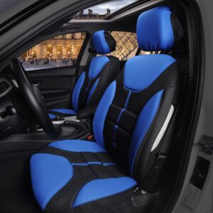 AUTOYOUTH luxury Car Seat Covers Universal Fit Most Front Cat Seat Protector Foam Back Support, Airbag Compatible 3 Color
