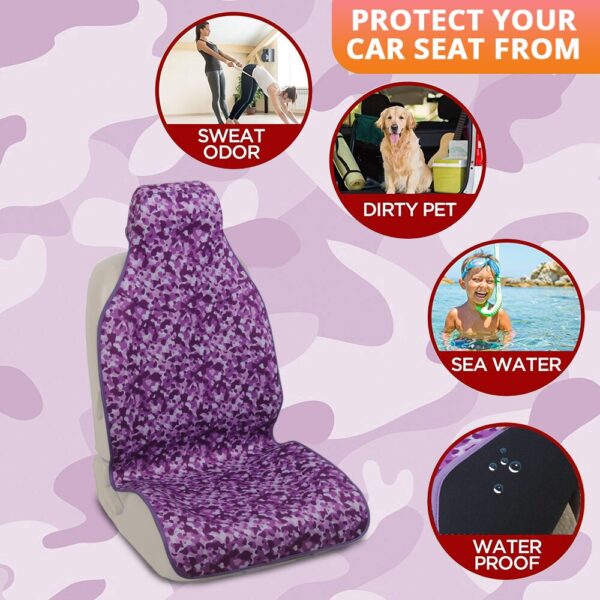Waterproof Car Seat Cover Neoprene Vehicle Seat Protector Universal Best Protection for Sports Gym Beach Workouts Running Pets