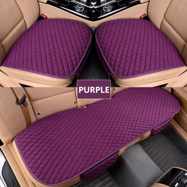 AUTOYOUTH Car Seat Covers Front/ Rear/ Full Set Choose Car Seat Cushion Linen Fabric Car Accessories Universal Size Anti-slip