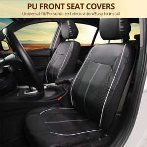 AUTOYOUTH Luxury PU Leather Auto Universal Car Seat Covers Automotive Seat Covers for toyota lada kalina granta priora renau1t