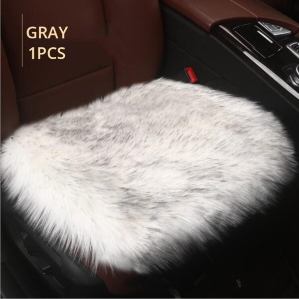 AUTOYOUTH Non-gloss Winter Plush Car Seat Cushion Single Cushion Universal Cushion Square Pad Warm Seat Cover Car Mat Cushion