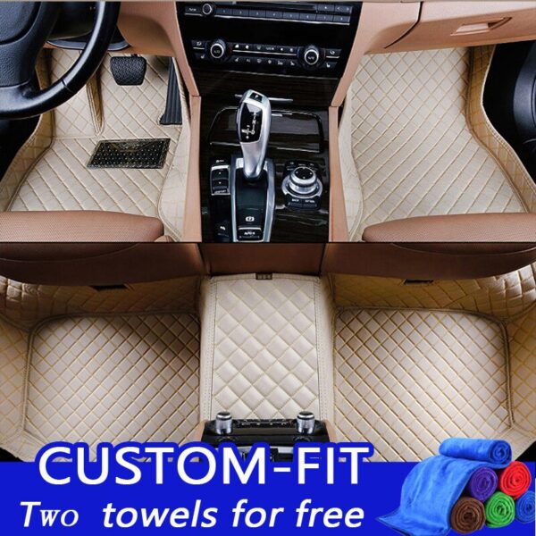 Custom Make Car Floor Mats Beige for Audi A5 Honda Civic 2006 2011 Prado 120 Camry 40