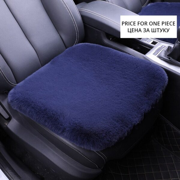 AUTOYOUTH New Winter Car Seat Cover Seat Cushion Plush Square Pad Thickening Universal Plush Wool Cushion Seat Protector for car