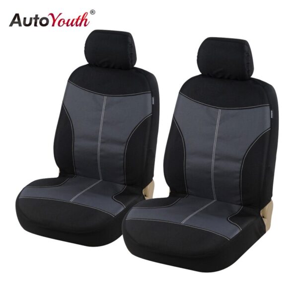 AUTOYOUTH New Oxford cloth Front Seat Cover Universal Fit for Toyota Honda kia ford nissan Seat Covers Car Seat Protector Black