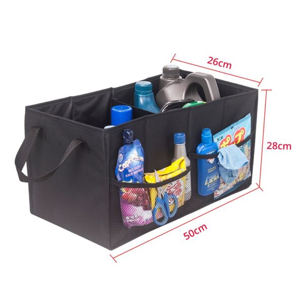 AUTOYOUTH Car Trunk Black Storage Box Multifunctional Storage Box Finishing Storage Bag luggage Car Interior Storage Box