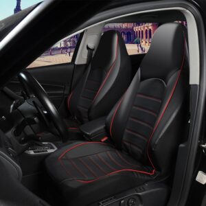 AUTOYOUTH Front Car Seat Covers Fashion Style High Back Bucket Car Seat Cover Auto Interior Car Seat Protector 2PCS For toyota