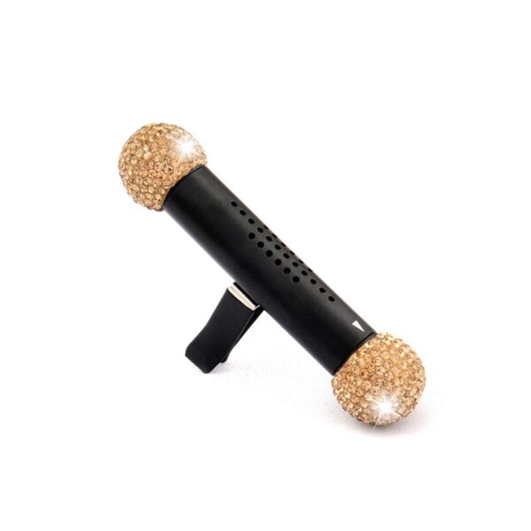 New Car Aromatherapy Stick Creative Metal Diamond Car Air Outlet Aromatherapy Clip Car Solid Fragrance