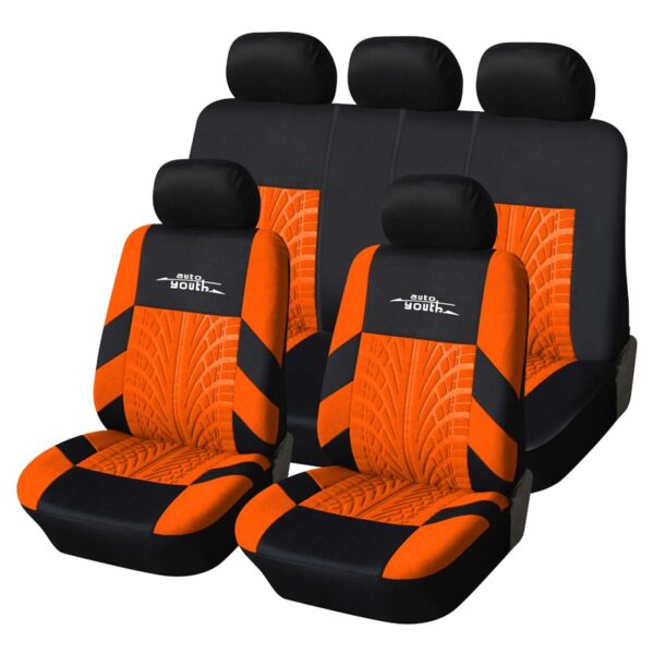 Car Seat Covers Orange Russian Shipping Full set