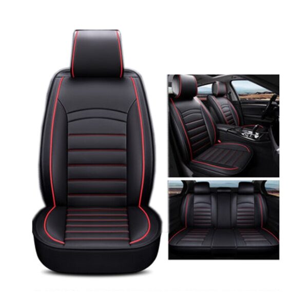 Car Seat Cushion Leather Car Seat Cover Full Set for Funda Asiento Coche for Toyota Corolla Camry Rav4 Auris Prius Yalis Avensis