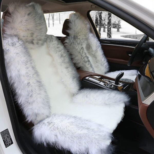 New Style Car Wool Cushion To Keep Warm In Winter Furry Cushion Universal Artificial Plush Car Seat Cover Interior Accessories