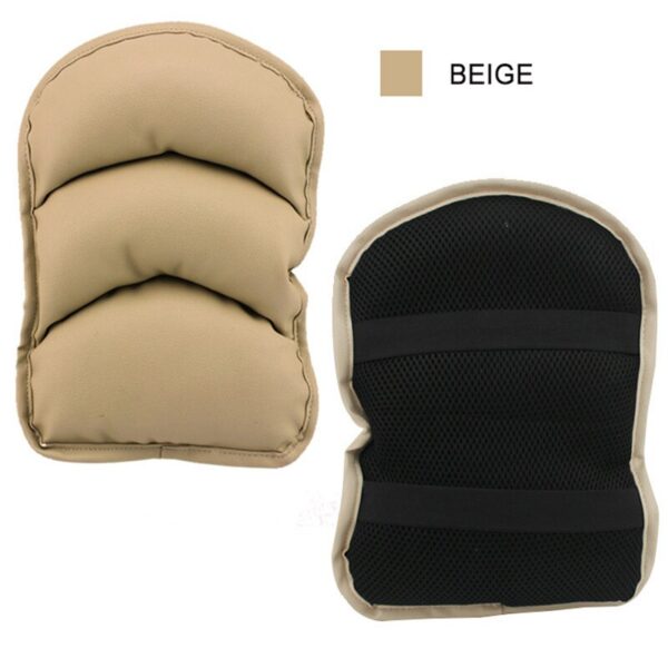 PVC Leather Car Armrest Pad Memory Foam Universal Auto Armrests Covers Car Protector Arm Pad Hand Pad Armrest Cushion Black