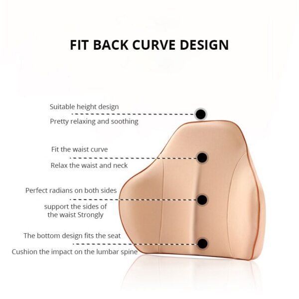 Back Lumbar Support for Office Chair Pillow for Lower Back Pain Full Posture Corrector for Car Wheelchair Computer Desk 1 Piece