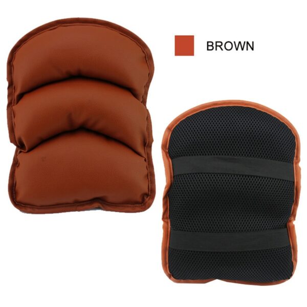 PVC Leather Car Armrest Pad Memory Foam Universal Auto Armrests Covers Car Protector Arm Pad Hand Pad Armrest Cushion Black