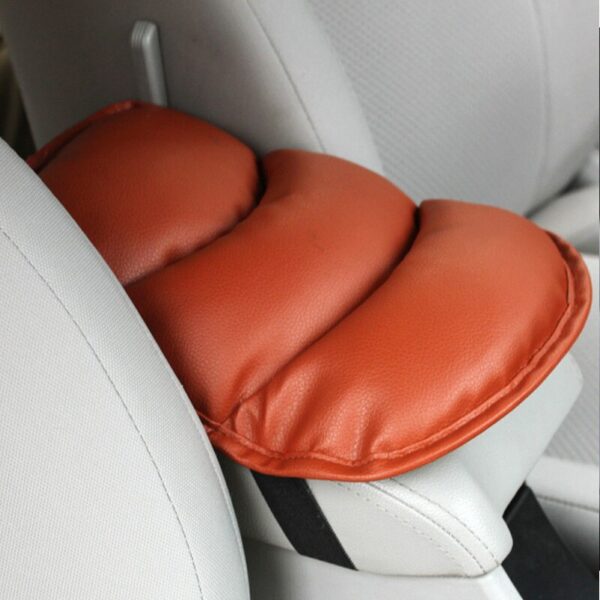 PVC Leather Car Armrest Pad Memory Foam Universal Auto Armrests Covers Car Protector Arm Pad Hand Pad Armrest Cushion Black
