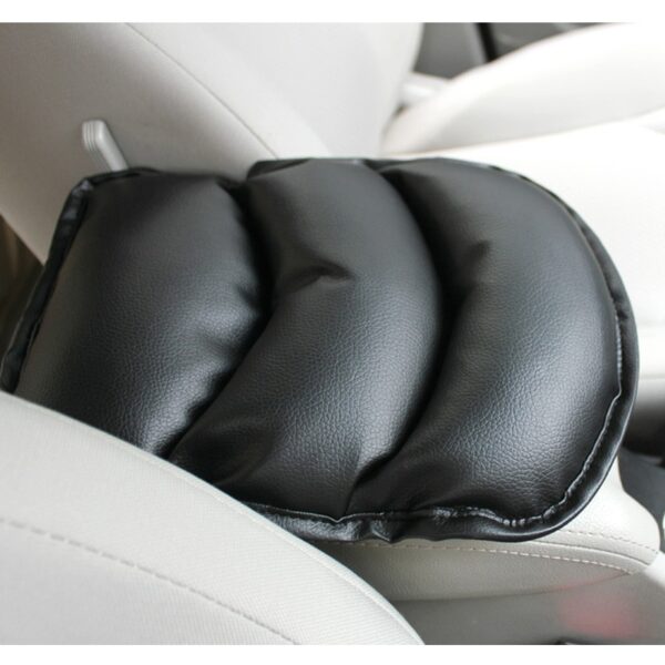 PVC Leather Car Armrest Pad Memory Foam Universal Auto Armrests Covers Car Protector Arm Pad Hand Pad Armrest Cushion Black