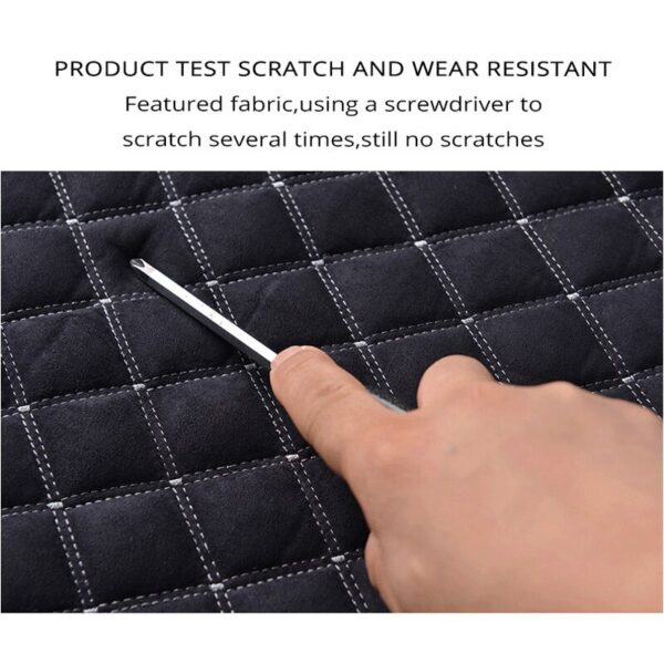 AUTOYOUTH Cotton Car Seat Cushions 2 Seats Breathable Car Seat Cover Protector Universal for Trucks SUV Dark Blue Non-slip