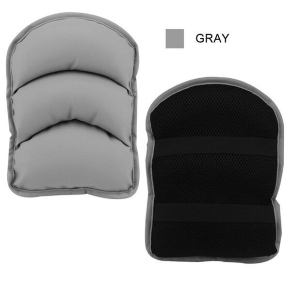 PVC Leather Car Armrest Pad Memory Foam Universal Auto Armrests Covers Car Protector Arm Pad Hand Pad Armrest Cushion Black