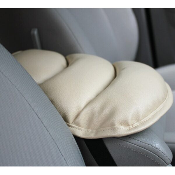 PVC Leather Car Armrest Pad Memory Foam Universal Auto Armrests Covers Car Protector Arm Pad Hand Pad Armrest Cushion Black