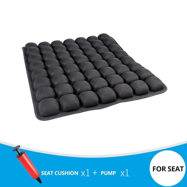 3D decompression air cushion car inflatable seat cushion office waist cushion seat cushion crawling cushion yoga cushion Black