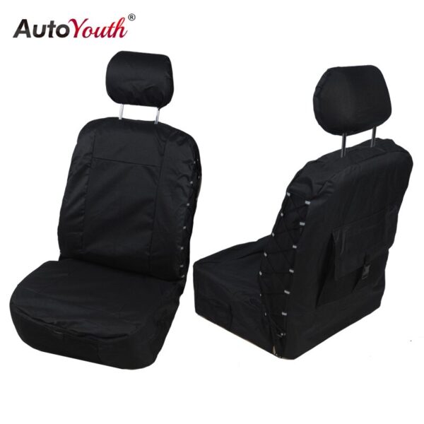 AUTOYOUTH Front Seat Covers Universal Car Seat Covers 3 Colors Durable Oxford Cloth Car Protectors Car-Styling Fit For Most Cars