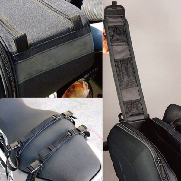 Motorcycle Universal Waterproof Helmet Bag Saddle Bag Rear Seat Bag Travel Bag Luggage Bag