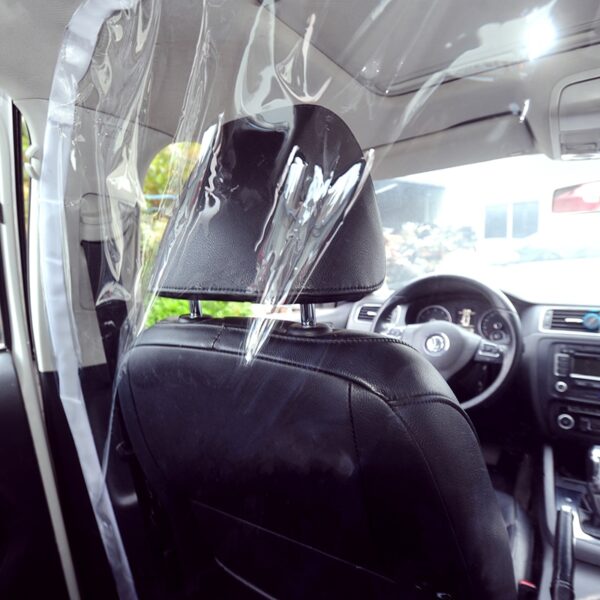 Car Taxi Isolation Film Plastic Anti-Fog Dust Anti-droplet Full Surround Protective Cover White For car Cockpit