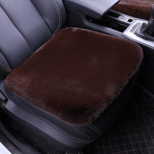 AUTOYOUTH Rex Rabbit Fur Cushion Winter Plush Cushion No Backrest Single Piece Wool Car Seat Winter Wool 1 Piece