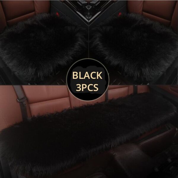 AUTOYOUTH Non-gloss Winter Plush Car Seat Cushion Single Cushion Universal Cushion Square Pad Warm Seat Cover Car Mat Cushion