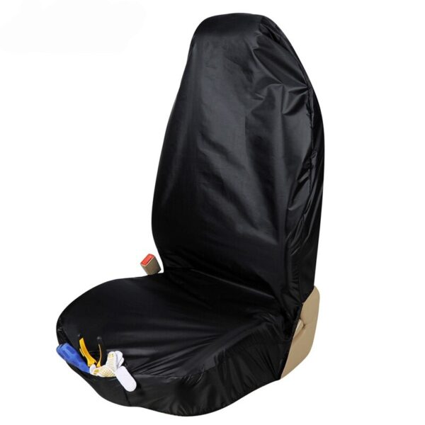 AUTOYOUTH Embroidered Tire Series Car Seat Cover Plain Fabric Bicolor Stylish Car Accessories Suitable For Most Cars