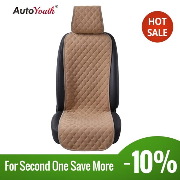 AUTOYOUTH 1PCS Car Seat Cover Nano Cotton Velvet Cloth Universal Seat Cushion Protector 4 Colored Car-Styling Interior Accessori