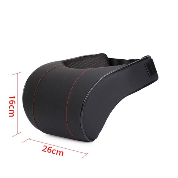 AUTOYOUTH Car Neck Pillow Memory Foam Pillow 1PCS PU Leather Car Auto Seat Neck Rest Black Seat Headrest Cushion High Quality