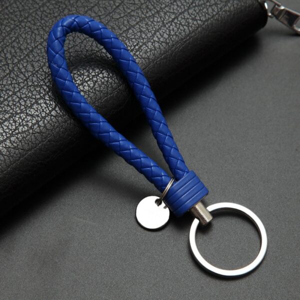 Car Key Chain For Motorcycles Scooters And Cars Key Fobs Leather Rope Key Ring Leather Car Key Chain Multiple colors