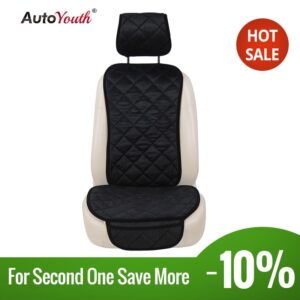 AUTOYOUTH Car Seat Cover Winter Diamond Pattern Auto Front Seat Cushion Protector 4 Colors Warm Cushion Cover Fit for All Car