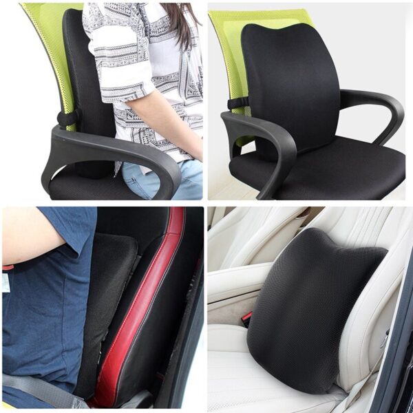 Lumbar Support Back Cushion,Back Pillow for Office Chair and Car Seat,Ergonomic Pillow Memory Foam Orthopedic Backrest for Couch