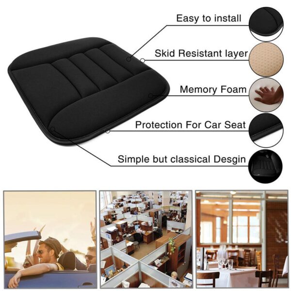 High Quality Car Seat Cushion, Mesh with 3 CM Memory Foam 1 Piece Breathable Car Interior Pad Mat for Auto Supplies Office Chair