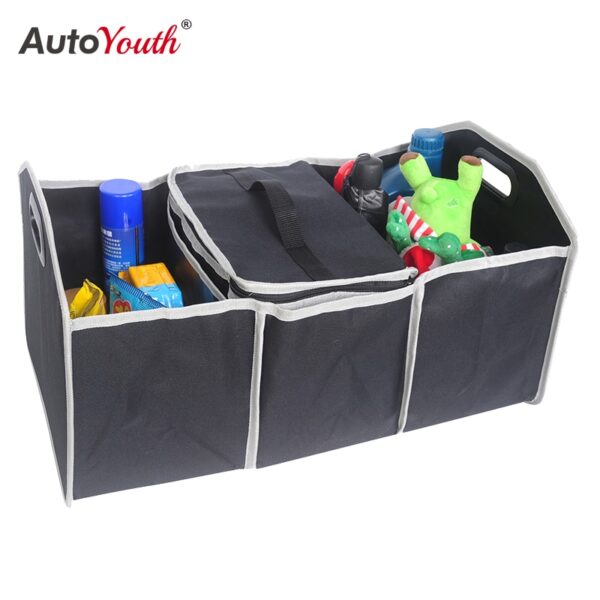 AUTOYOUTH Car Trunk Storage box Foldable Quality Storage Box Multi-Function Car-Shaped Luggage Car Interior Storage Box