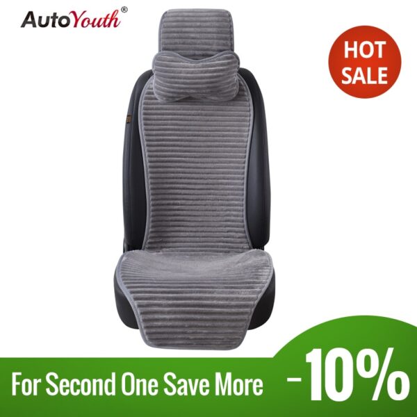 AUTOYOUTH New Winter Nano Velvet Car Seat Cover With Headrest 5 Colored Universal Car Seat Cushion Protector Car-Styling