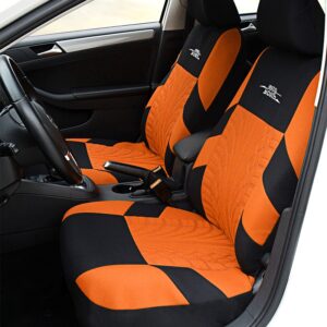 Car Seat Covers Orange Russian Shipping Full set