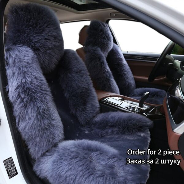 1PCS / 2PCS Car Wool Seat Cushion Universal Soft Plush Car Seat Cover 8 Colors Optional Interior Accessories