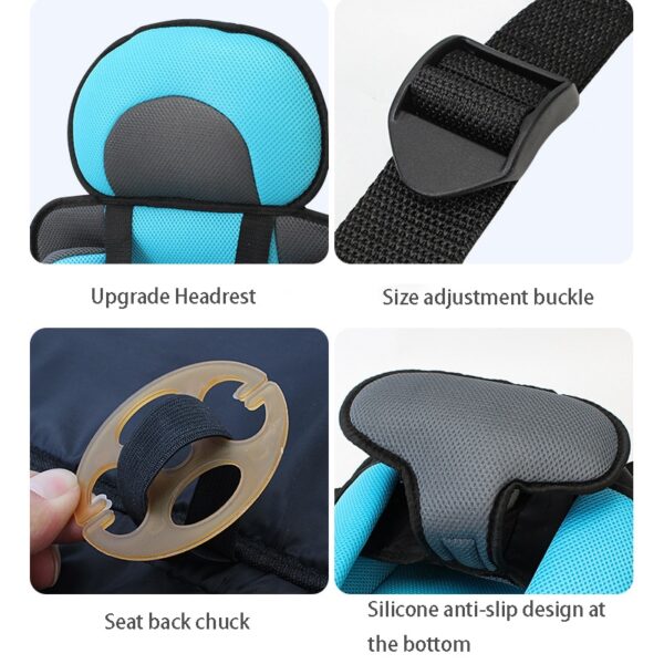 Car Child Seat Portable Adjustable Cushion Comfortable Cushion Baby Supplies Soft Child Seat Car Interior